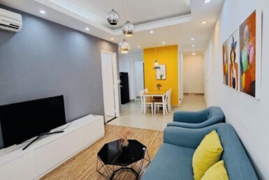 hinh anh phong khach can ho can ban 1 385x258 - Bán căn hộ 68m2, chung cư Sky Garden 3, giá 4.9 tỷ, đầy đủ nội thất, nhà đang trống xem nhà dễ.