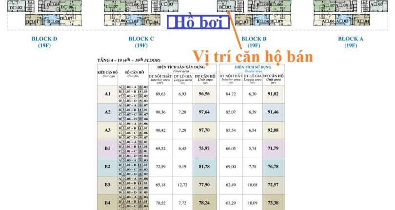 mat bang vi tri can ho ban 810x430 - Giá mua bán căn hộ 2pn tòa nhà B chung cư Hưng Phúc Happy Residence T9/2025