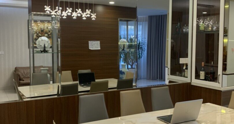 khong gian bep va phong an 2 810x430 - Bán căn hộ 3pn tòa A chung cư Riverpark Premier, 130m2, giá 18 tỷ