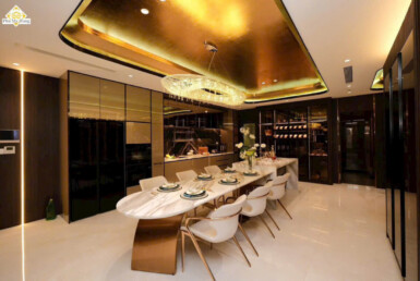 khong gian bep va phong an can ho cho thue 385x258 - Giá cho thuê căn hộ 3pn Tòa nhà B chung cư The Sculptura Phú Mỹ Hưng T10/2025