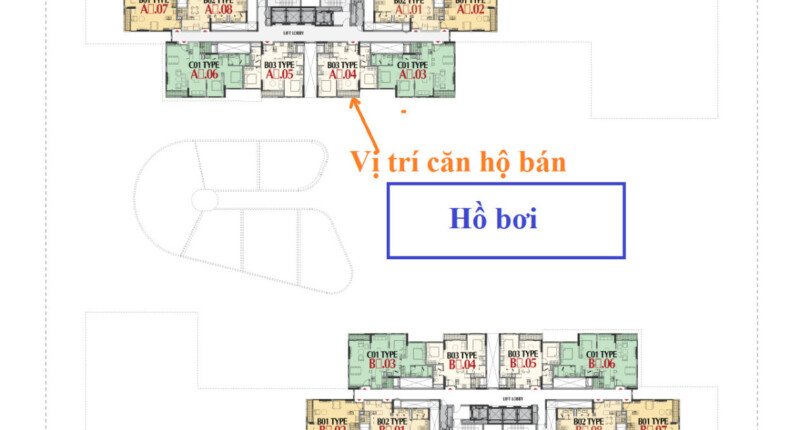 mat bang vi tri can ho ban 8 810x430 - Giá mua bán căn hộ 2pn tòa A view hồ bơi chung cư Cardinal Court Phú Mỹ Hưng T10/2025