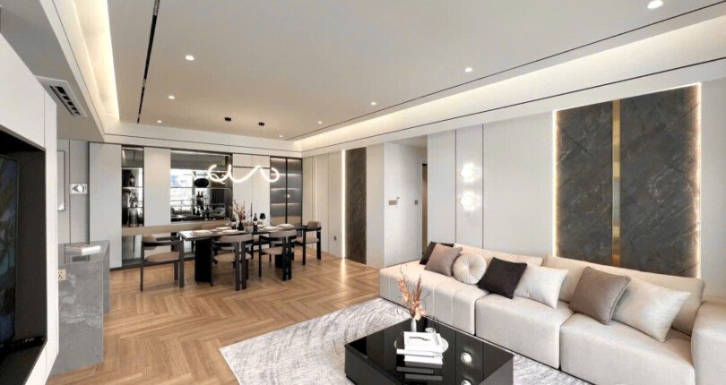 phong khach can ho 3 810x430 - Giá mua bán căn hộ 3pn tòa B chung cư Riverpark Residence phường Tân Hưng T10/2025