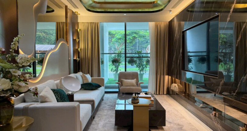 phong khach can ho ban 38 810x430 - Giá mua bán căn hộ 2pn tòa A chung cư The Sculptura Phú Mỹ Hưng T10/2025
