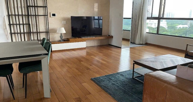 phong khach can ho cho thue 1 810x430 - Giá cho thuê căn hộ 3pn tòa A chung cư The Panorama T10/2025