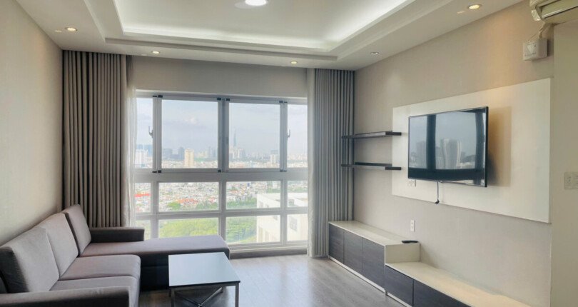 ban can ho happy valley 16 810x430 - Bán căn hộ Happy Valley. DT 100m2 Thiết kế 3 Phòng-2wc- Nội thất như hình- Lầu cao View quận 1. Giá bán 9.4 Tỷ