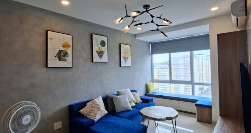 ban can ho sky garden 3 13 4 810x430 - Bán nhanh căn hộ đẹp tại Sky Garden 3. View trực diện hồ bơi- DT 70m2- thiết kế 2 Phòng-2wc- Nội thất đẹp- Giá 5.6 Tỷ