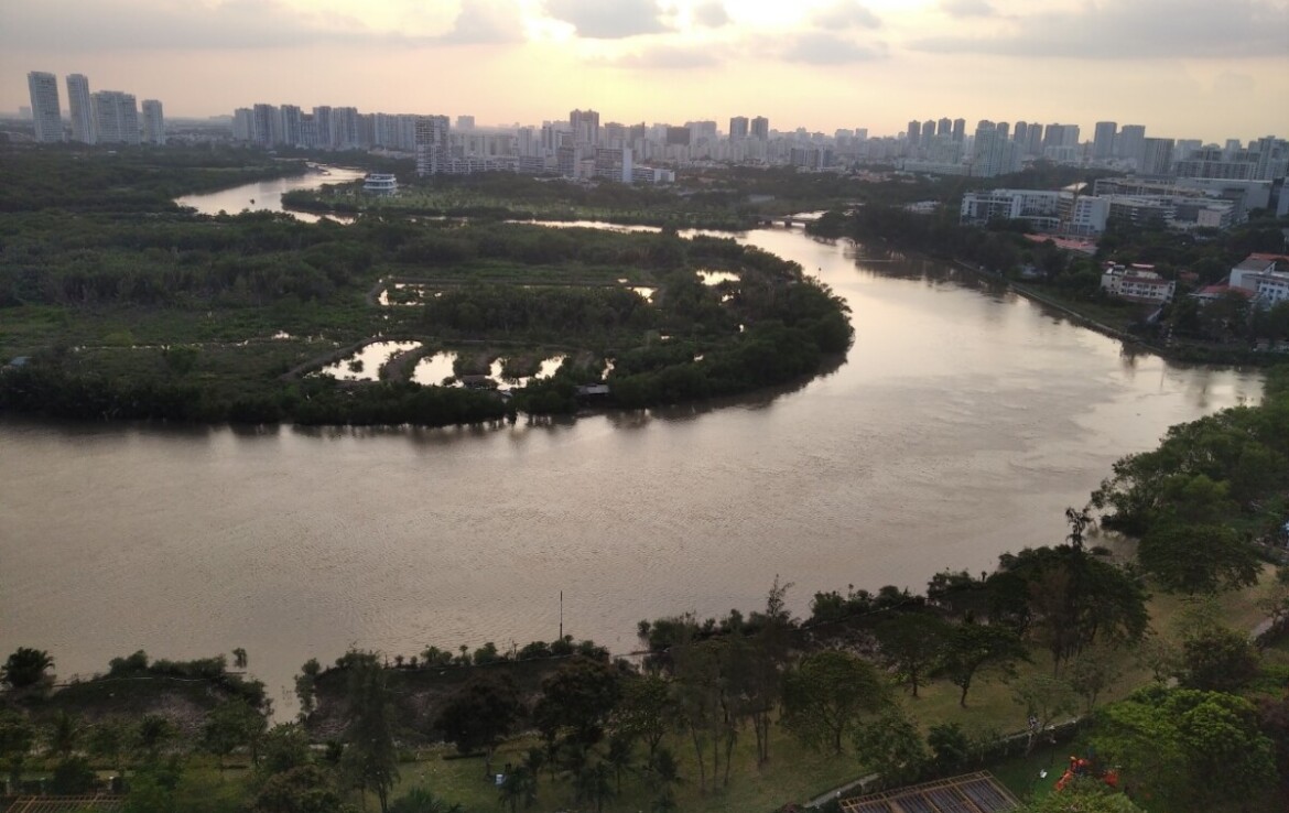 can ho cho thue truc dien song 1170x738 - Giá cho thuê căn hộ 3pn tòa C chung cư Riverside Residence phường Tân Mỹ T11/2025