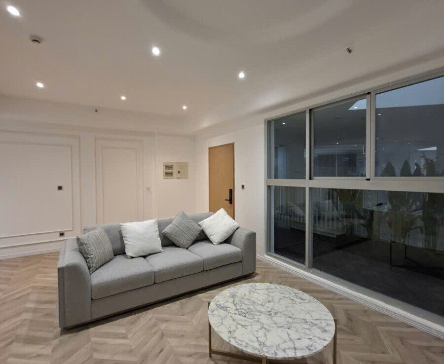 cho thue can ho scenic valley 2 10 2 900x738 - Cho thuê căn hộ sân vườn Scenic Valley 2. DT 140m2 Thiết kế 3 phòng-2wc- Nội thất đầy đủ- View không chắn- Giá 31 Triệu/Tháng