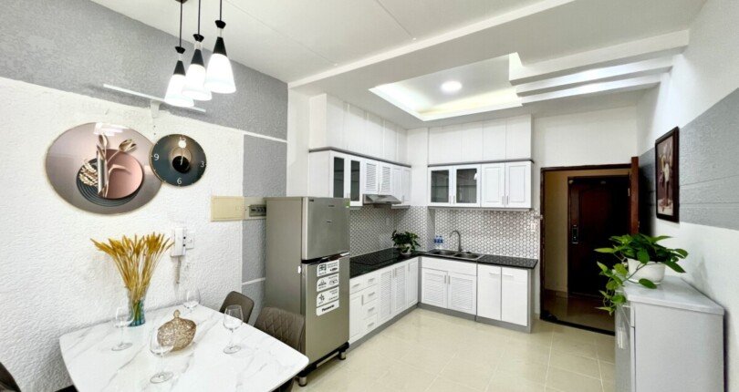 khong gian bep trong can ho can ban sky garden 2 5 810x430 - Cho thuê nhanh căn hộ 71m, chung cư Sky Garden 2, 02pn, giá 16tr/tháng, nội thất đầy đủ.