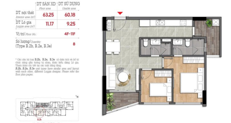 layout can ho ban 810x430 - Giá mua bán căn hộ 2pn mã số 6.7 chung cư The Aurora phường Tân Mỹ T11/2025
