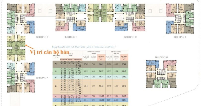 mat bang vi tri can ho ban 6 810x430 - Giá mua bán căn hộ 2pn tòa B chung cư Saigon South Residences T12/2025