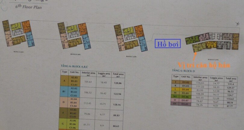 mat bang vi tri can ho ban 810x430 - Giá mua bán căn hộ 3pn số 05 tòa D chung cư Green Valley phường Tân Mỹ T11/2025