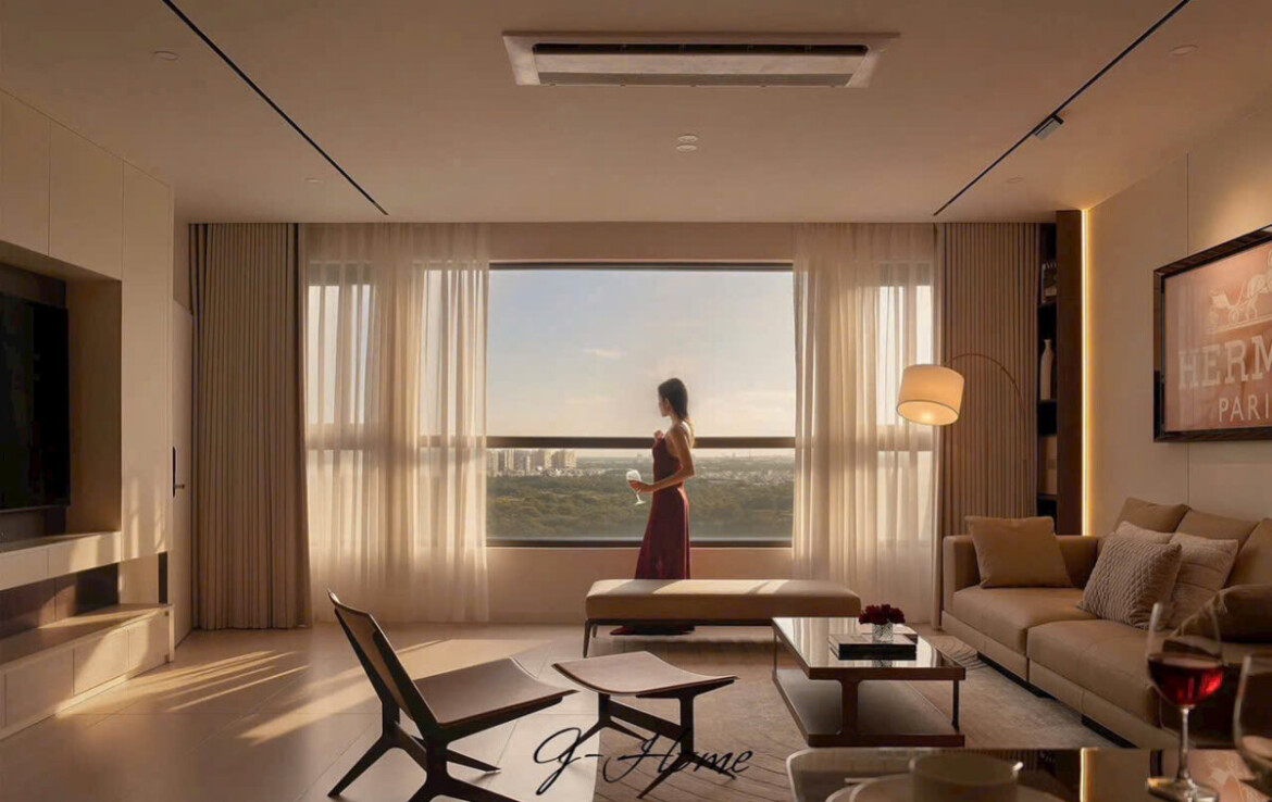 phong khach can ho ban 25 1170x738 - Giá mua bán căn hộ 2pn lầu 18 chung cư The Panorama Phú Mỹ Hưng T11/2025