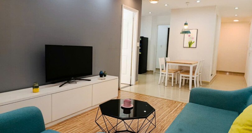 phong khach can ho can ban 13 810x430 - Cho thuê căn hộ chung cư Sky Garden 3, 02pn, giá 16tr/tháng, nội thất đầy đủ, xem nhà dễ.