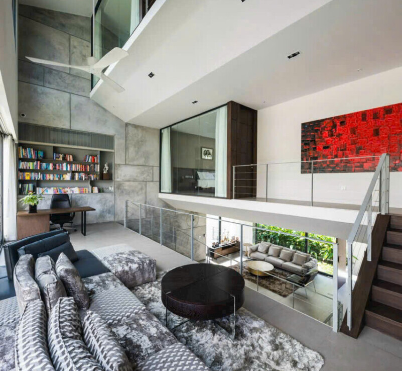 phong sinh hoat chung tang lung 801x738 - Giá mua bán nhà Biệt thự nguyên căn mặt Đường số 23 khu Nam Thông phường Tân Mỹ T11/2025