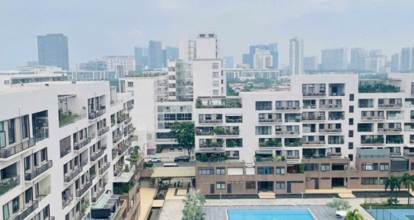 view phong ngu lien ke tien ich noi khu 810x430 - Giá mua bán căn hộ 3pn view sông chung cư The Panorama phường Tân Hưng T11/2025