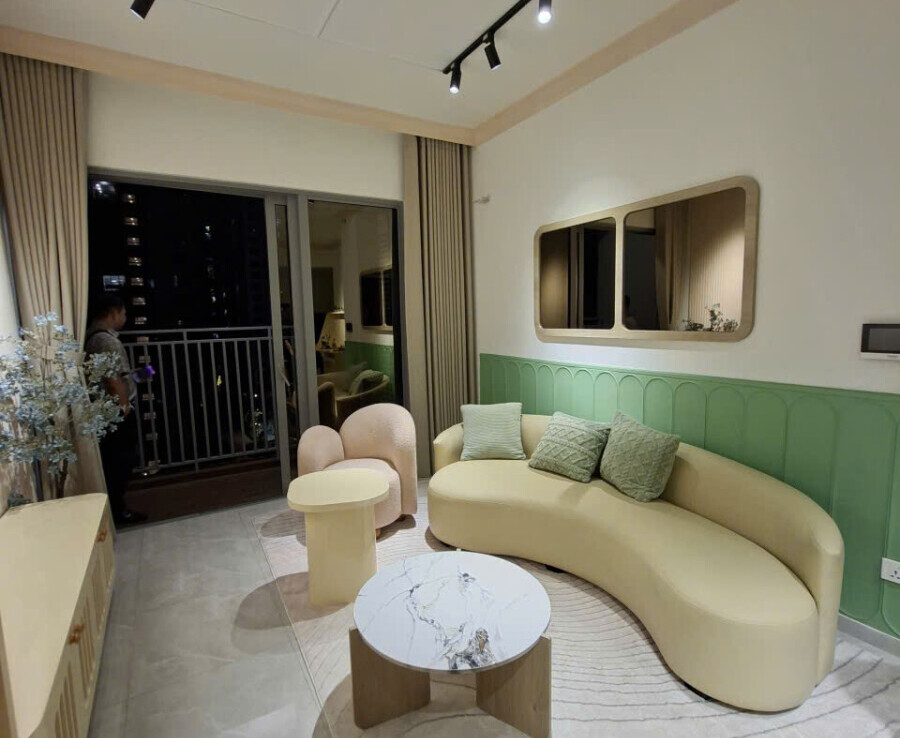 ban can ho celesta rise 1 900x738 - Bán căn hộ Celesta Rise Nguyễn Hữu Thọ. DT 80m2 Thiết kế 2 phòng-2wc- View trực diện hồ bơi- Giá 6.4 Tỷ