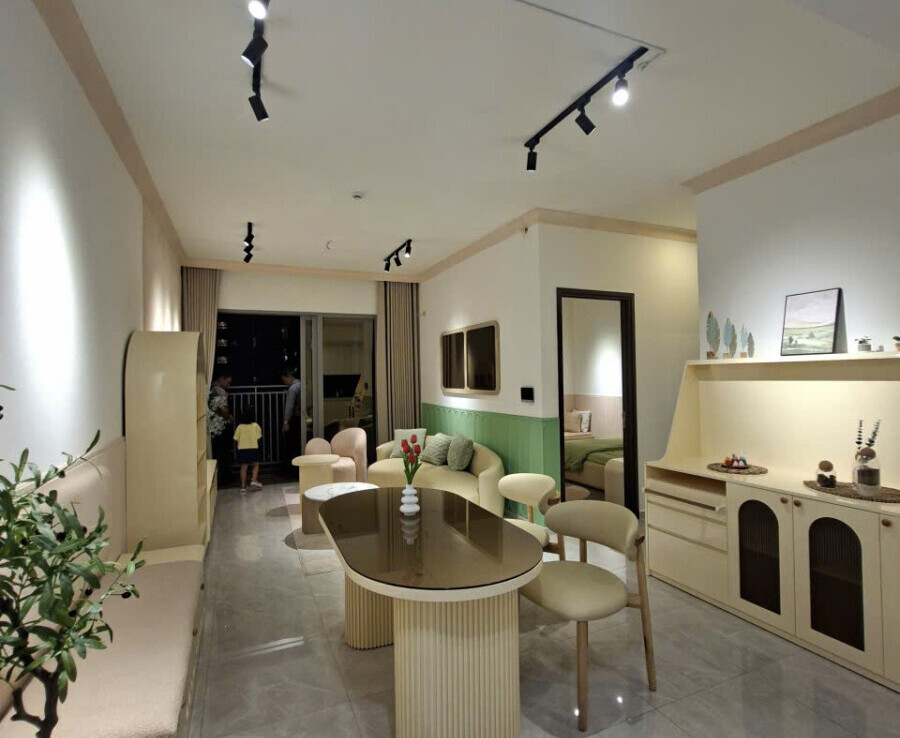 ban can ho celesta rise 12 900x738 - Bán căn hộ Celesta Rise Nguyễn Hữu Thọ. DT 80m2 Thiết kế 2 phòng-2wc- View trực diện hồ bơi- Giá 6.4 Tỷ