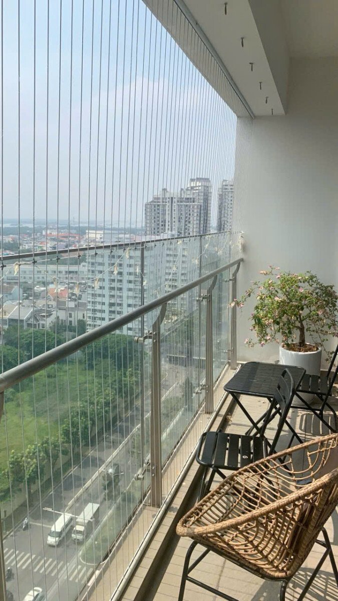 ban cong phong khach can ho lien ke duong nguyen luong bang - Giá mua bán căn hộ 2pn tòa D chung cư Hưng Phúc Happy Residence phường Tân Mỹ T12/2025