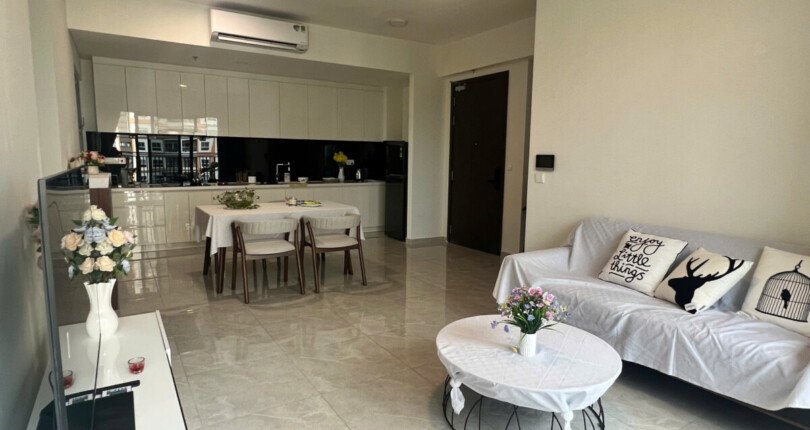 Cho thuê căn hộ Celesta Rise, Nhà Bè- DT 105m2 Thiết kế 3 Phòng ngủ-2wc- lầu cao- Nội thất mới- Giá 23 Triệu (TL)