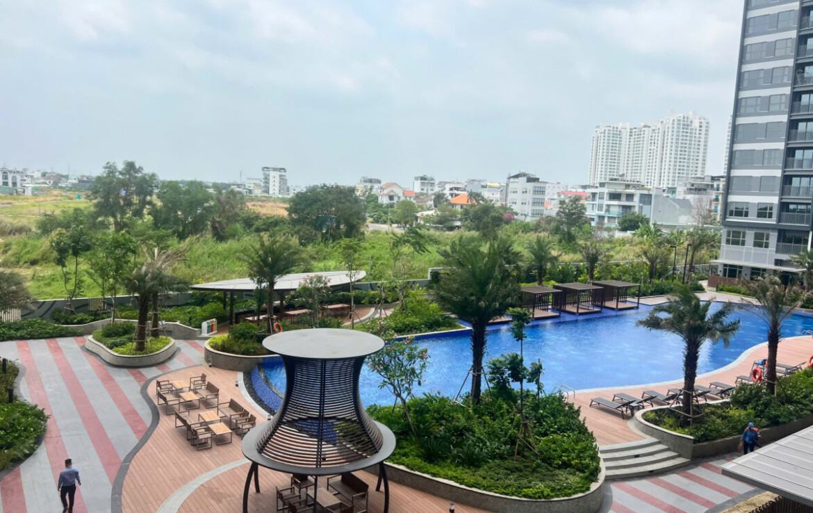 cho thue can ho celesta rise 9 1170x738 - Cho thuê căn hộ Celesta Rise, Nhà Bè- DT 105m2 Thiết kế 3 Phòng ngủ-2wc- lầu cao- Nội thất mới- Giá 23 Triệu (TL)