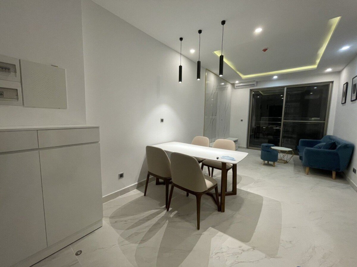 cho thue can ho midtown 6 - Cho thuê căn hộ M7 Midtown PMH. DT 84m2 Thiết kế 2 Phòng-2 wc- Nội thất đầy đủ- Lầu cao- Giá thuê 24 Triệu/Tháng