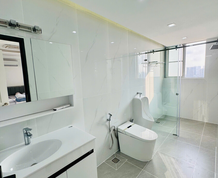 cho thue penthouse sky garden 2 5 900x738 - Cho thuê Penthouse Sky Garden 2. DT 264m2 Thiết kế 4 Phòng ngủ-2wc- Nội thất mới đẹp- Giá thuê 65 Triệu/Tháng