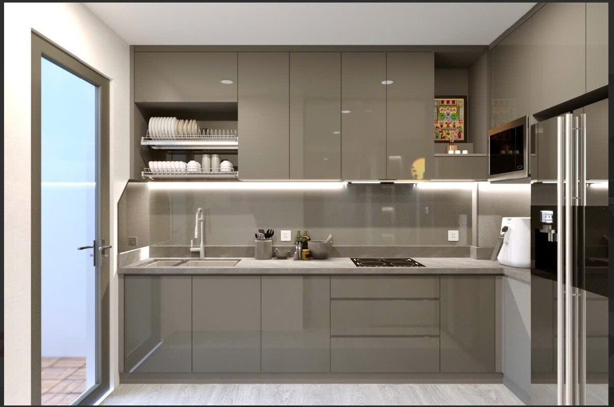 khong gian bep sang trong - Giá mua bán căn hộ 3pn số 01 tòa C chung cư Green Valley phường Tân Mỹ T1/2026