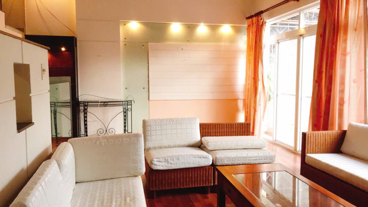 khong gian phong khach - Giá mua bán căn hộ Ground House 4pn tòa G chung cư Mỹ Tú 1 phường Tân Hưng T12/2025