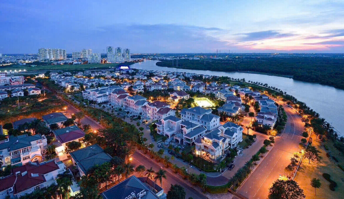 khu dan cu chateau phuong tan my ve dem 1170x675 - Giá mua bán nhà Biệt thự nguyên căn nội khu Chateau phường Tân Mỹ T1/2026