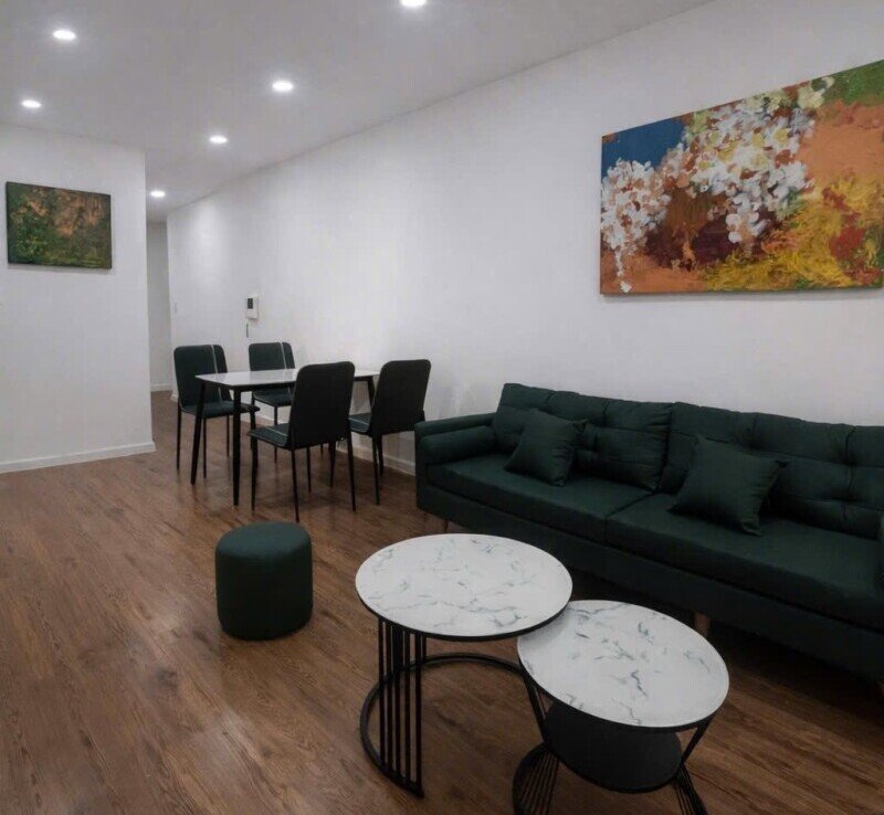 khu vuc bep can ho cho thue 800x738 - Cho thuê căn hộ 68m2, chung cư Sky Garden 3, 02pn, giá 18tr/tháng, nhà đang trống, xem nhà dễ.