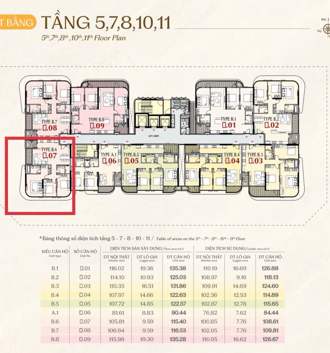 mat bang vi tri can ho ban 14 - Giá mua bán căn hộ 3pn tòa B chung cư The Sculptura phường Tân Hưng T1/2026