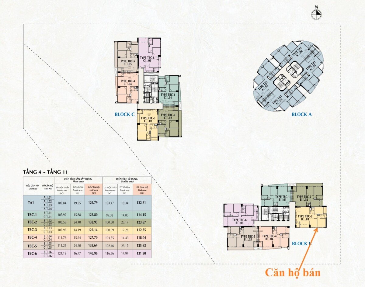 mat bang vi tri can ho ban 15 - Giá mua bán căn hộ 2pn tòa B chung cư Riverpark Premier phường Tân Hưng T1/2026