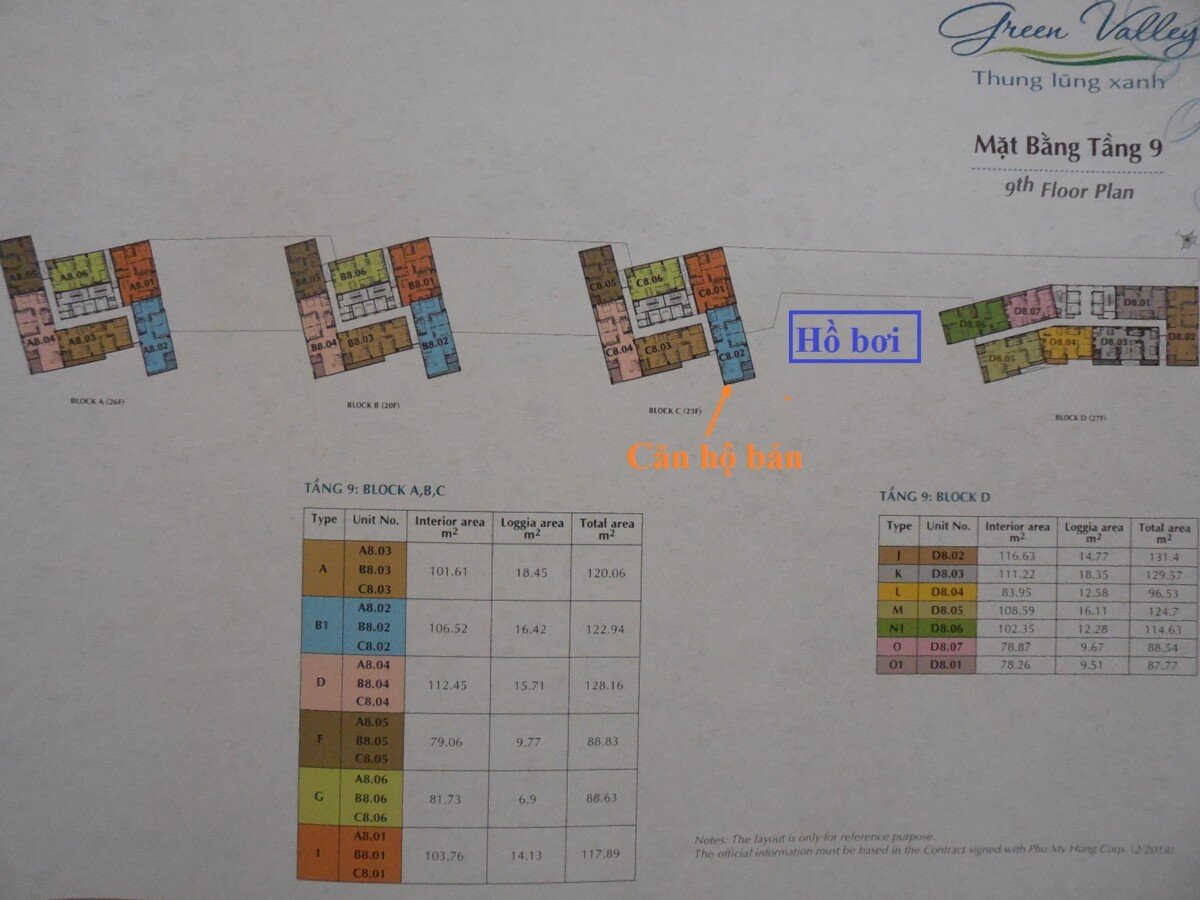 mat bang vi tri can ho ban 9 - Giá mua bán căn hộ 3pn tòa C chung cư Green Valley phường Tân Mỹ T12/2025