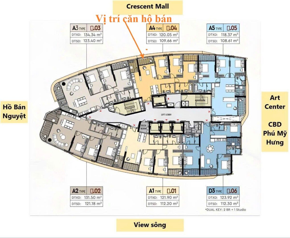 mat bang vi tri can ho ban - Giá mua bán căn hộ số 04 chung cư The Regency Phú Mỹ Hưng T12/2025