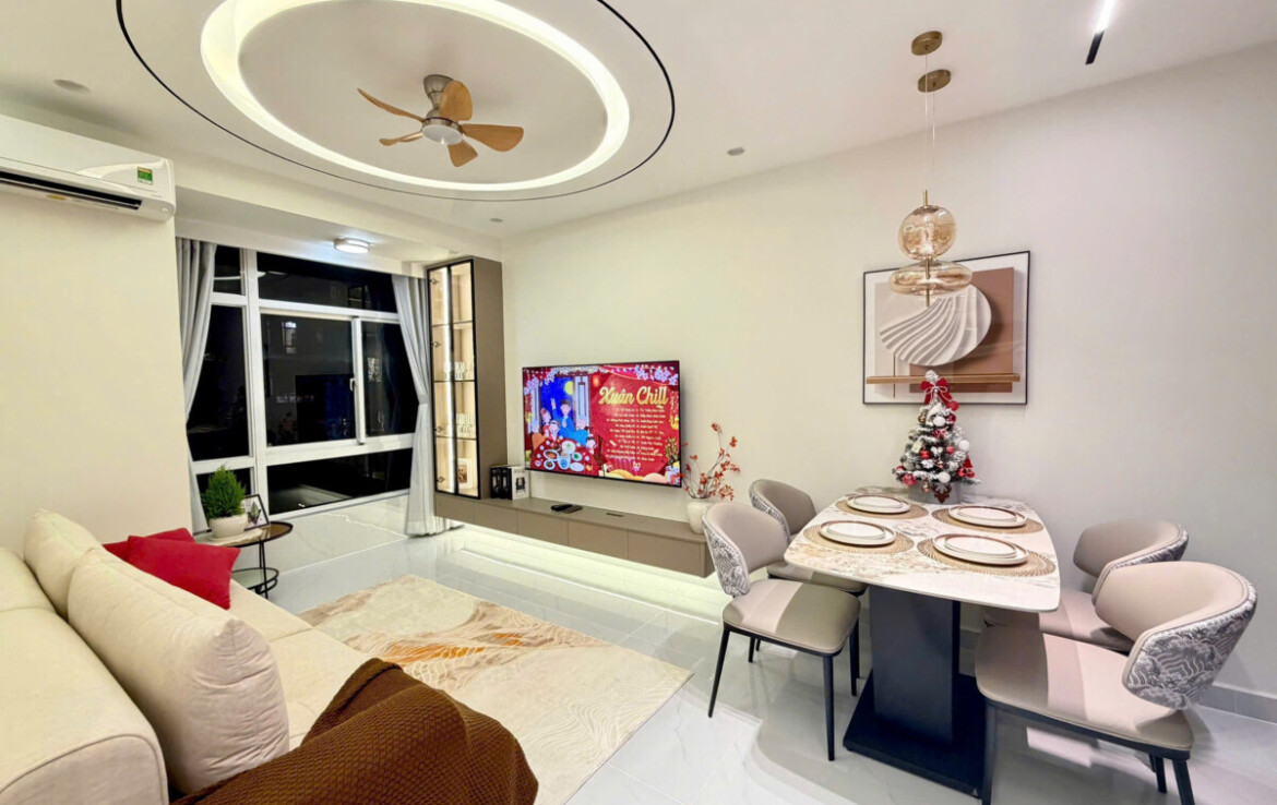 phong an can ho ban 11 1170x738 - Bán căn hộ chung cư Sky Garden 3, diện tích 71m2, 03pn, nhà đẹp, nội thất mới 100%, giá bán 6,550 tỷ.