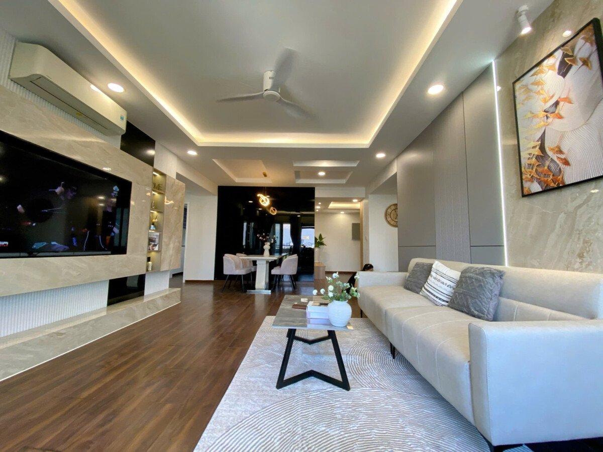 phong khach can ho ban rong - Bán căn hộ chung cư Mỹ Khánh, 118m2, 03pn, nhà đẹp, giá 9.3 tỷ, xem nhà dễ, nội thất đầy đủ.