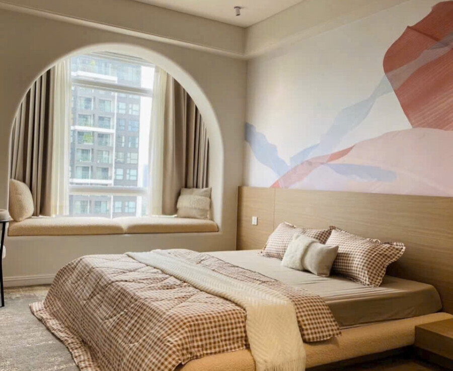 phong ngu can ho ban 11 900x738 - Giá mua bán căn hộ 3pn tòa D chung cư Riverside Residence phường Tân Mỹ T12/2025