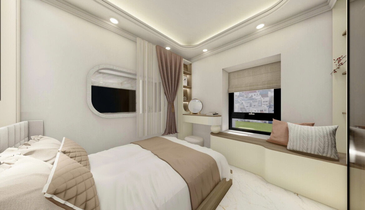 phong ngu can ho ban 41 1170x675 - Bán căn hộ chung cư Sky Garden 3, 72m2, 03pn, giá bán 6.590 tỷ, nội thất cao cấp, xem nhà dễ.