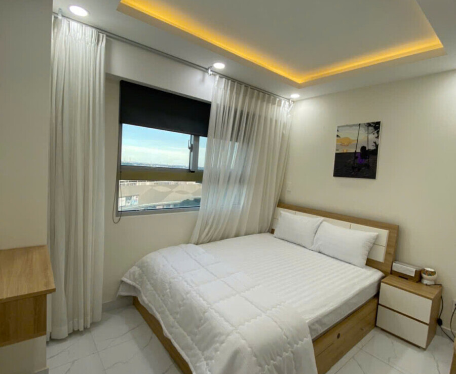 phong ngu can ho can cho thue 1 900x738 - Cho thuê căn hộ chung cư Scenic Vallety 2, 02pn, giá 20tr/tháng, tầng cao, view Crescent Mall