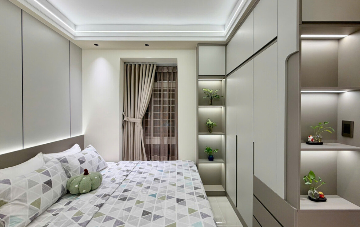 phong ngu nho can ho ban 2 1170x738 - Bán căn hộ 56m2, chung cư Sky Garden 3, giá 4.990 tỷ, nhà đẹp, phong cách hiện đại.