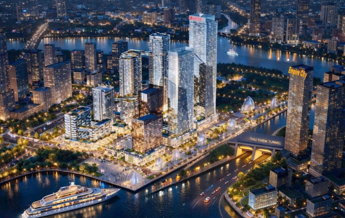 du an co thiet ke sang trong hien dai ke ham thu thiem va bo song sai gon 1170x738 - Giá mua bán căn hộ 2pn Tháp A chung cư Eco Smart City Thủ Thiêm T1/2026