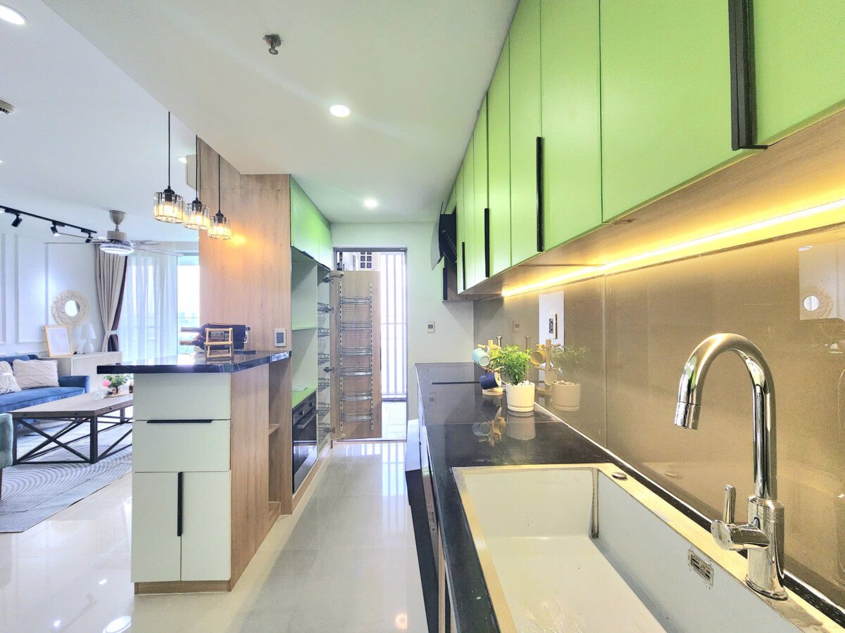 khong gian bep - Giá mua bán căn hộ 3pn căn số 03 tòa A chung cư Green Valley phường Tân Mỹ T1/2026