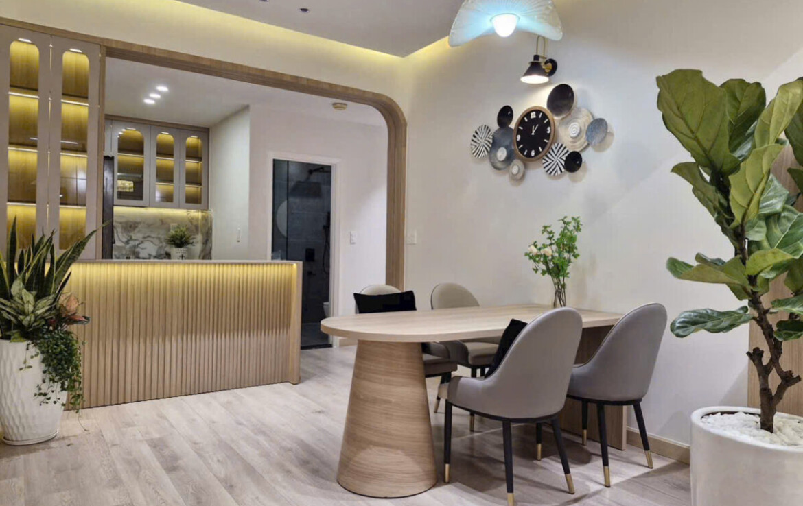 khong gian phong an va bep sang trong 1170x738 - Giá mua bán căn hộ 3pn tòa B chung cư Park View phường Tân Hưng T1/2026