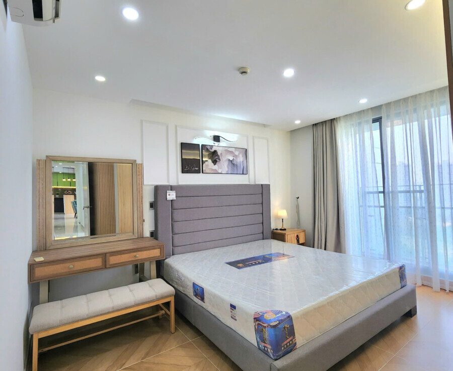 khong gian phong ngu chinh 900x738 - Giá mua bán căn hộ 3pn căn số 03 tòa A chung cư Green Valley phường Tân Mỹ T1/2026