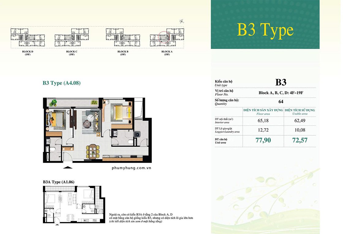 layout can ho 1 - Bán gấp căn hộ 2pn tòa C lầu cao, view biệt thự, có ô xe chung cư Hưng Phúc Happy Residence giá 8 tỷ
