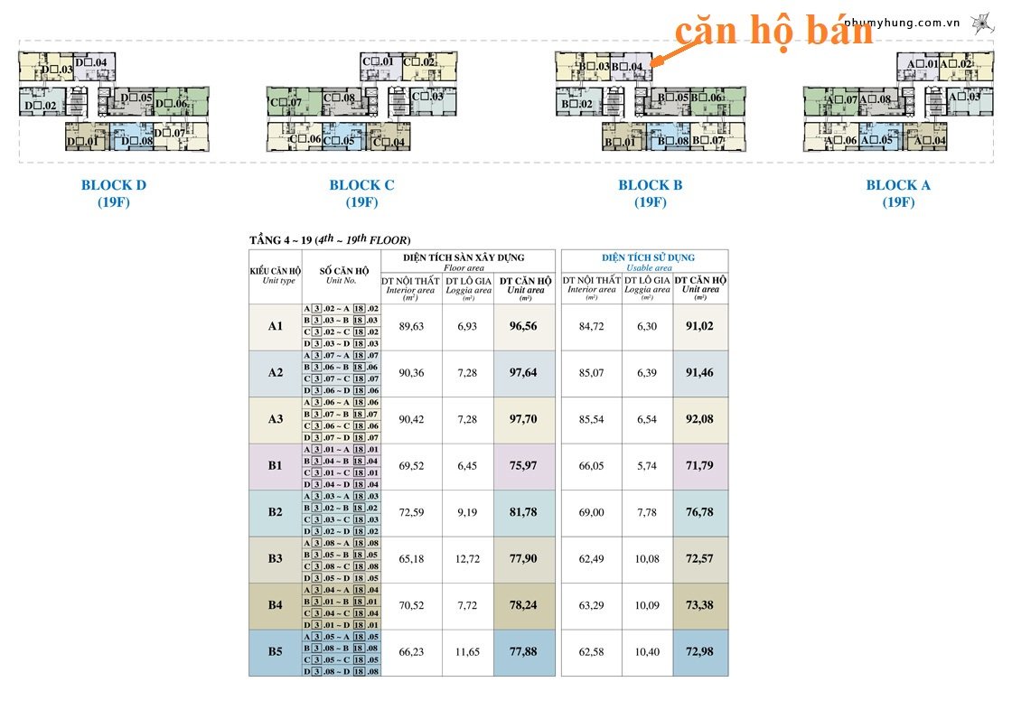 mat bang vi tri can ho ban 1 - Bán gấp hộ 2pn tòa B view sông lầu cao căn góc chung cư Hưng Phúc giá 8 tỷ có ô xe
