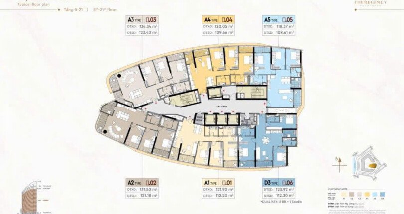 Giá mua bán căn hộ 3pn số 04 chung cư Regency Phú Mỹ Hưng phường Tân Mỹ T2/2026