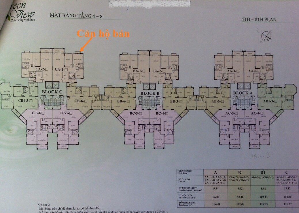 mat bang vi tri can ho ban 8 1038x738 - Giá mua bán căn hộ 3pn tòa C chung cư Green View phường Tân Mỹ T1/2026