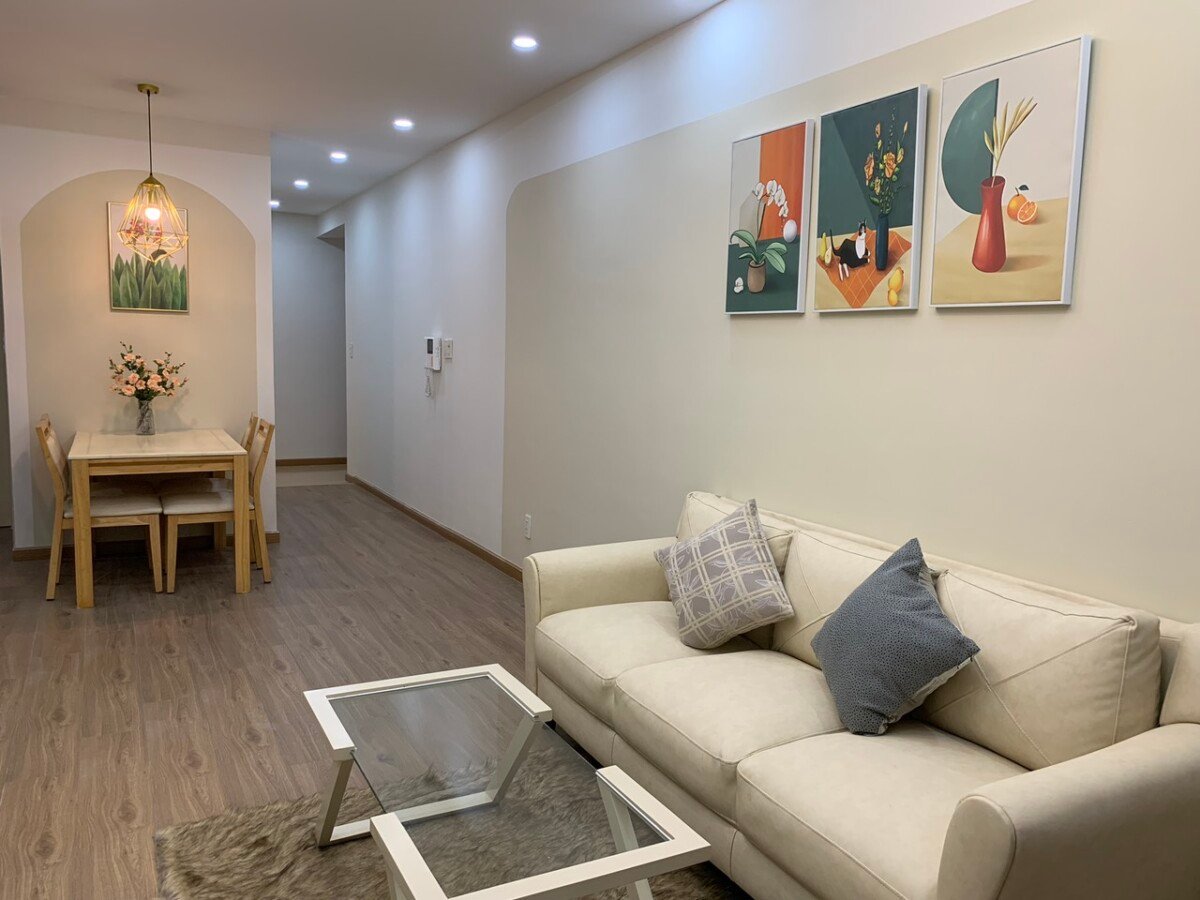 nha tone am cung - Cho thuê căn hộ đẹp tại Sky Garden 3. DT 68m2 Lầu cao- thiết kế 2 Phòng ngủ-2wc- Nội thất như hình- Giá 16 Triệu/Tháng